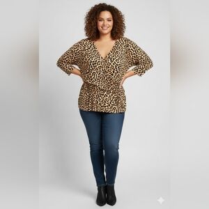 Lane Bryant Leopard Print Blouse